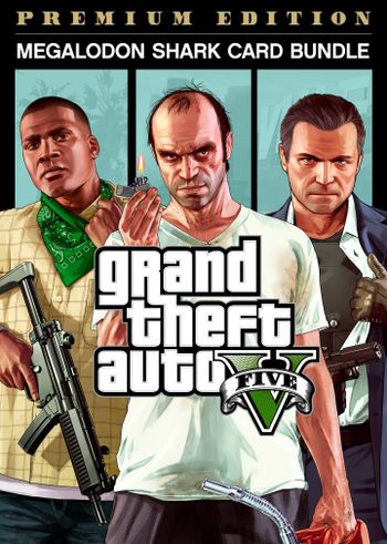 Grand Theft Auto V: Premium Online Edition & Megalodon Shark Card Bundle Rockstar Games Launcher Key GLOBAL