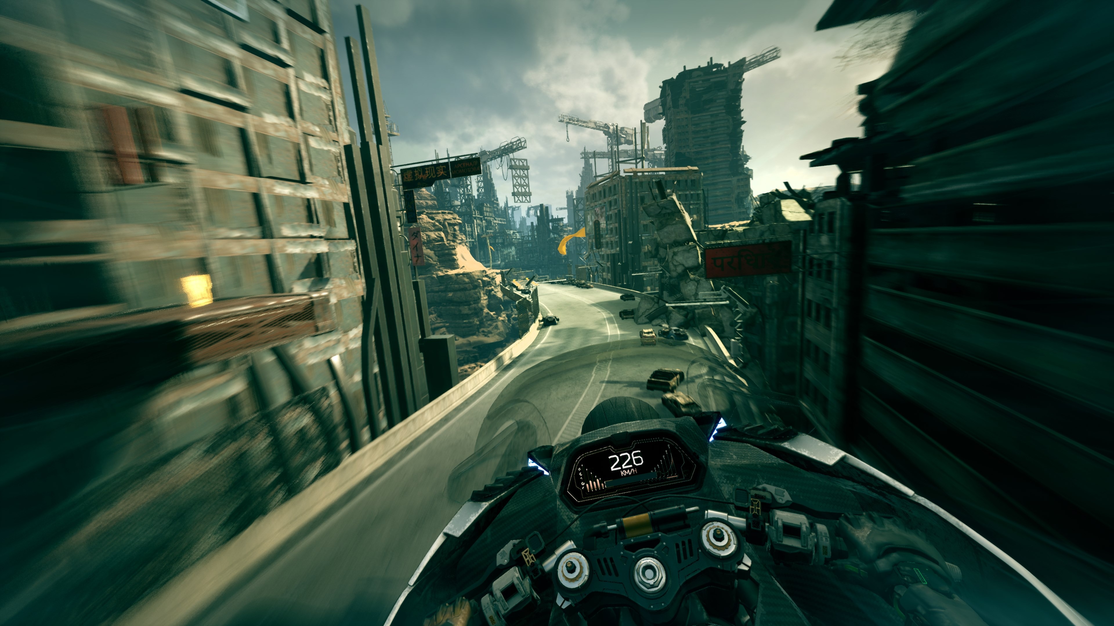 Ghostrunner 2 introduces new, high-speed motorbike sections, adding thrilling vehicular combat to the action.